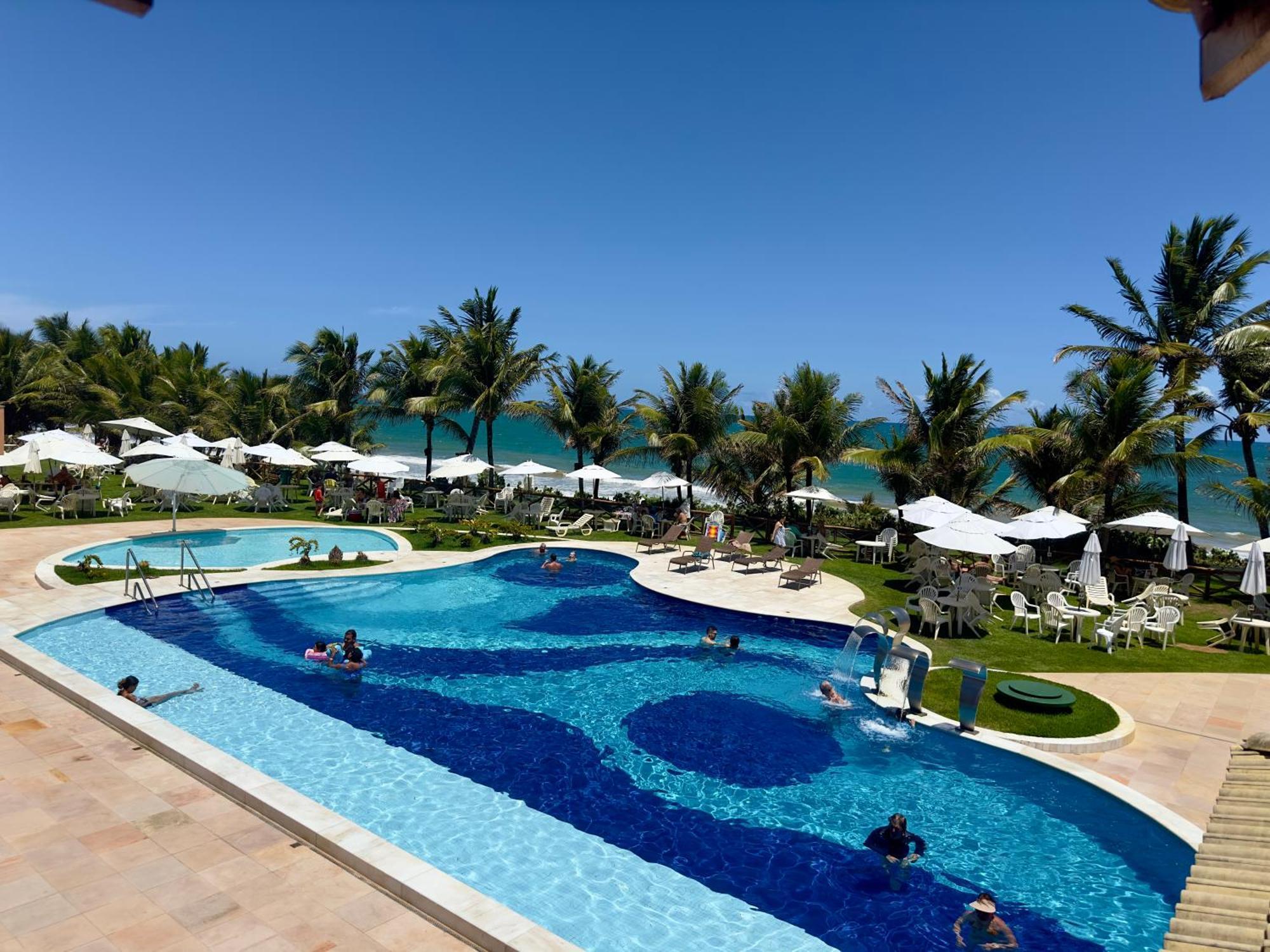 Flat Guarajuba 4 Quartos Terreo A Beira Mar - Pe Na Areia - Governanca Com Arrumadeira E Wi Fi Inclusos Camassari Esterno foto
